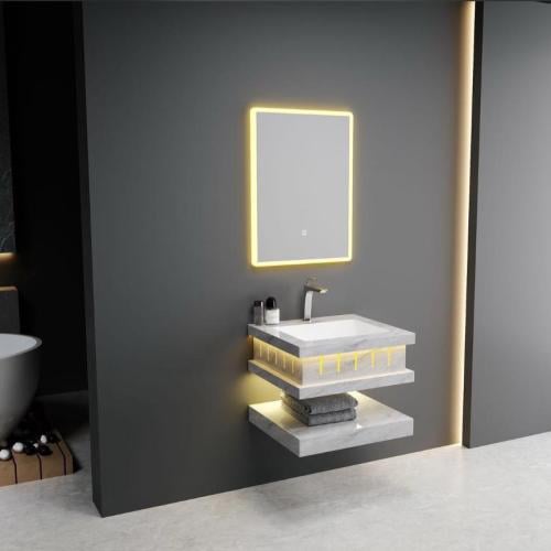 مغسلة بورسلان 60 سم محزم 3 لون قص ليزر