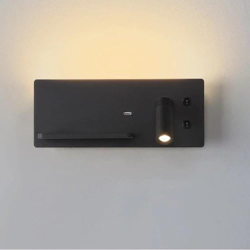 اضاءة جدارية 3 لون مع شاحن اسود جديد