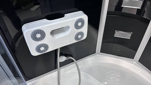 كبينة شاور بخار ابيض 90*90 سم