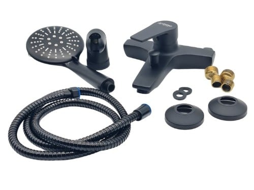 خلاط دش مع سماعة اسود إيطالي RHINO