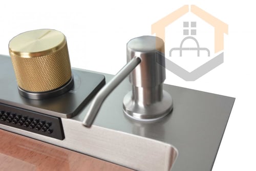 مجلى حوض مطبخ ستانلس الشلال رمادي 82*50سم