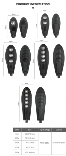 كشاف شوارع مع مفتاح ضوئي خلية ضوئية