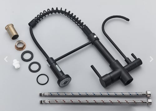 خلاط مطبخ مع بزبوز فلتر الماني اسود سستة