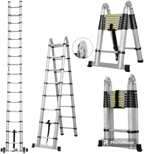 سلم سقالة المنيوم بعدة مقاسات و متعدد الاستخدامات