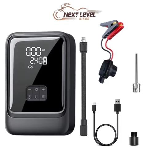 جهاز 2 في 1 محمول لشحن بطارية السيارة و منفاخ إطار...