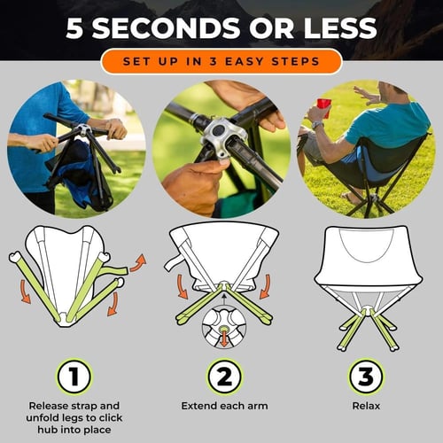 كرسي تخييم سهل الفتح والاغلاق