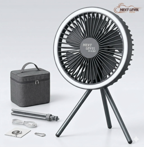 مروحة التخييم الاحترافيه لاسلكية ببطارية 10000mAh...