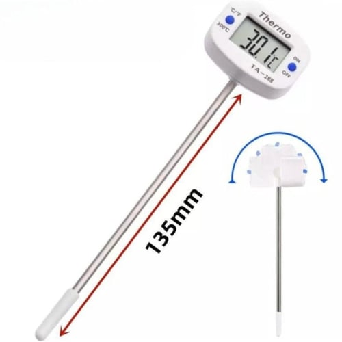 ميزان حرارة للسوائل (لقياس درجة انصهار الشمع )