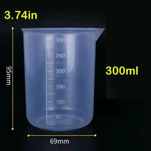 أوعية بلاستيك قياس عدد 5 قطع احترافية