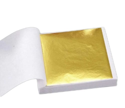 علبة شرائح الذهب أو فضي أو نحاسي عدد 100 شريحة