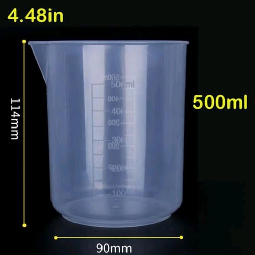 أوعية بلاستيك قياس عدد 5 قطع احترافية