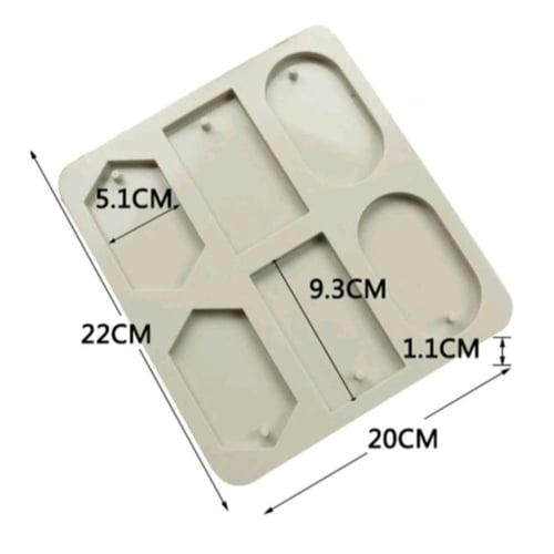 قالب شمع سيليكون تاغات