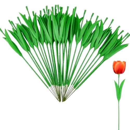 20 ساق زهور التوليب صناعي