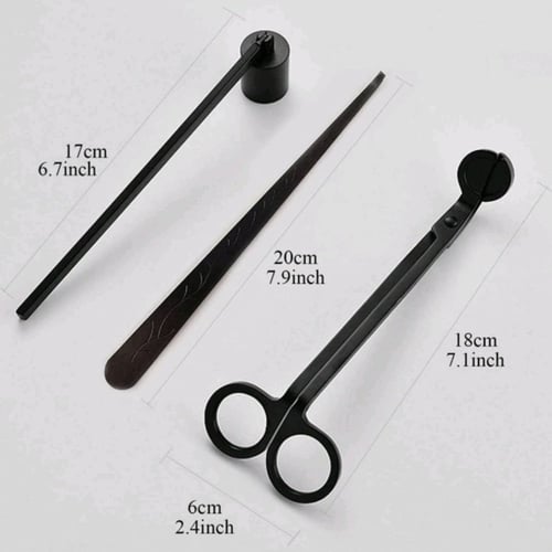 طقم العناية بالشموع ( أسود أو ذهبي )