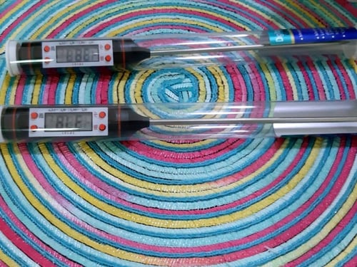 ميزان حرارة للسوائل (لقياس درجة انصهار الشمع )