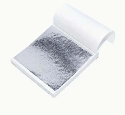 علبة شرائح الذهب أو فضي أو نحاسي عدد 100 شريحة