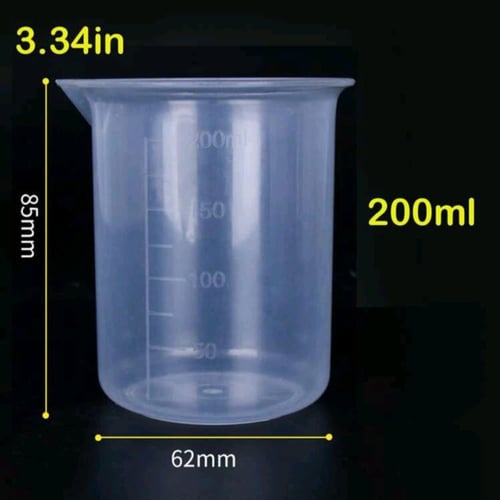 أوعية بلاستيك قياس عدد 5 قطع احترافية