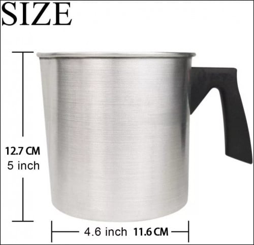 وعاء مخصص لتذويب الشموع يد مقاومة للحرارة سعة 1.3L