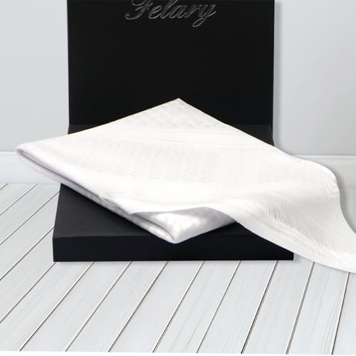 شماغ فيلاري أبيض شلش