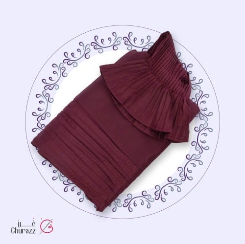 شرشف صلاة - مشلح/مرد عنابي مكسر ( باليسيه )