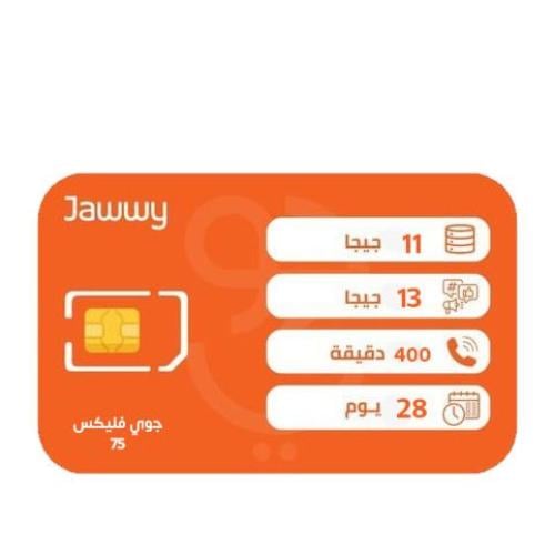 شريحة جوي 75 فليكس | ( بيانات 11 جيجا + 13 جيجا سو...