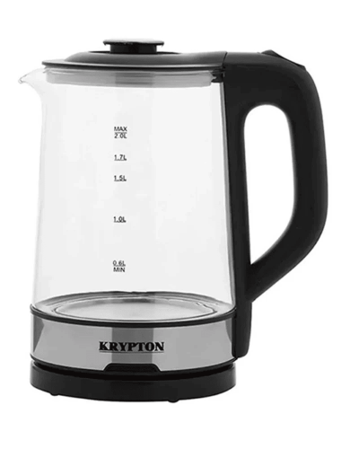 غلاية كهربائية لاسلكية زجاجية من كريبتون سعة 2 لتر...