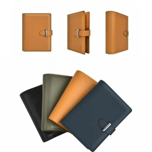 محفظة جواز سفر وبطائق جلد من ويوو