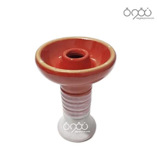 راس شيشه فخار تركي صغير احمر