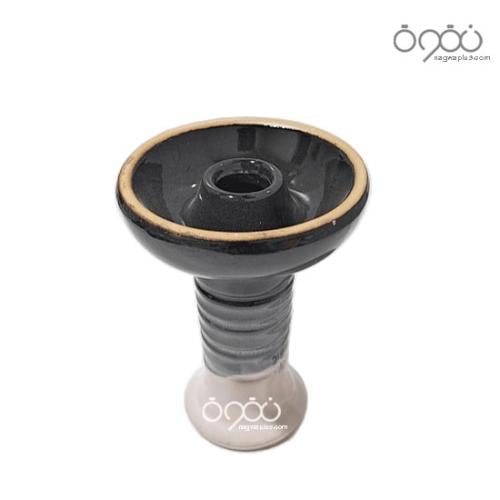 راس شيشه فخار تركي صغير اسود