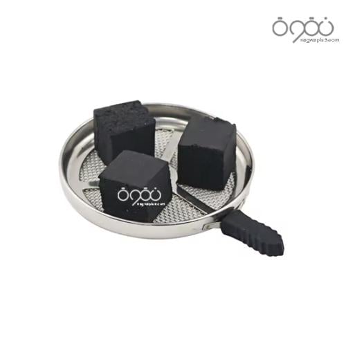 حامل فحم بقبضة جلد