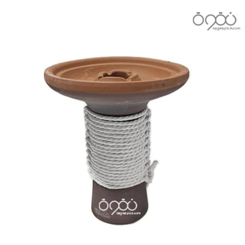 راس شيشه فخار واسع ابيض