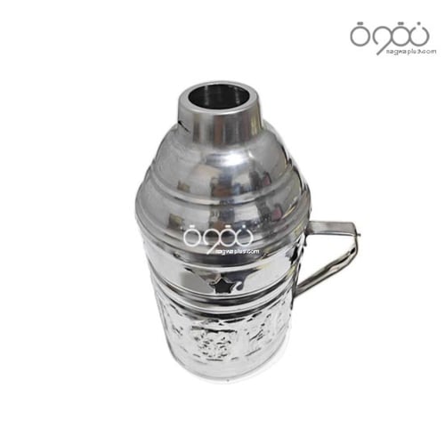 طربوش راس شيشة وسط فضي