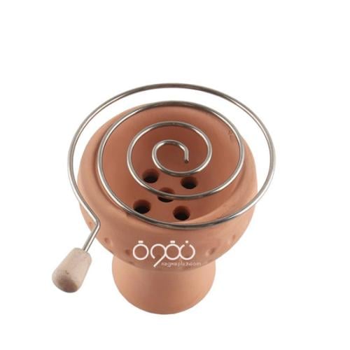 شبك فحم شيشه حلزوني