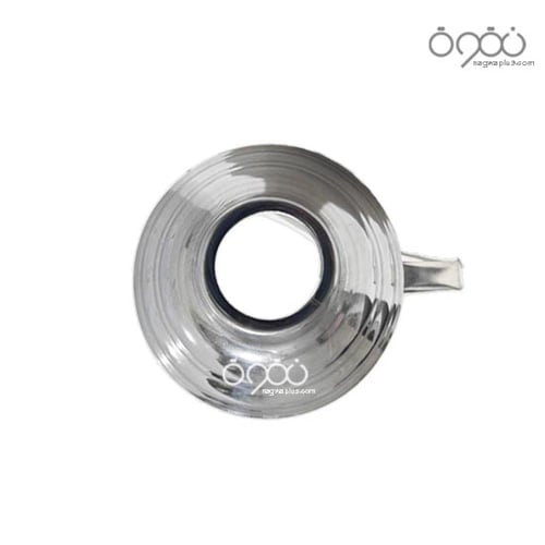 طربوش راس شيشة وسط فضي