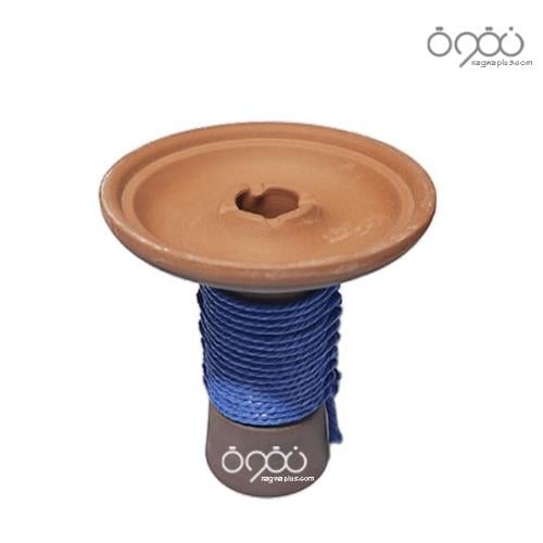 راس شيشه فخار واسع ازرق