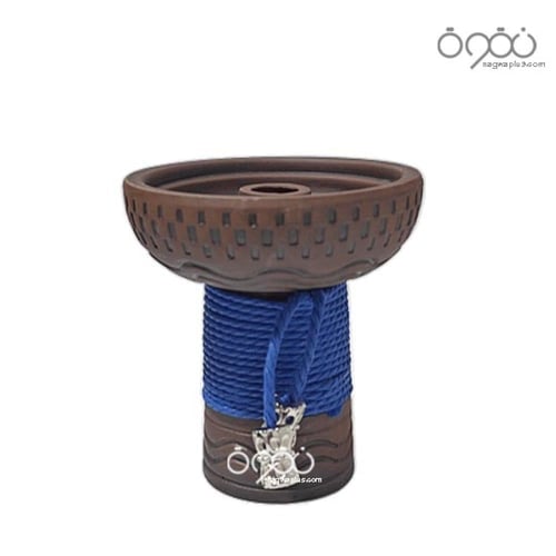 راس شيشه التاج بحبل ازرق