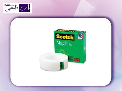 سكوتش شريط لاصق سحري 19 مم × 32.9 م عبوة خضراء