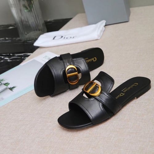 D 30 Montaigne Slide Mule Black