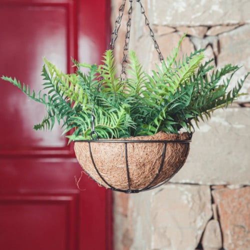 زرع صناعي ديكور معلق مع الحوض طول 30 سم