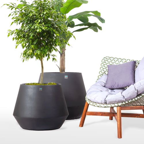 مراكن اسمنت كبيره لون اسود موديل 5591