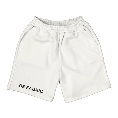 شورت طول 9 انش قطن - أبيض