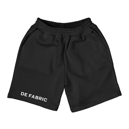 شورت طول 9 انش قطن - أسود