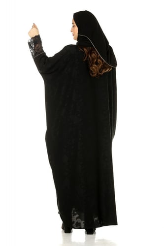 عباية فراشة منسوجة من القماش المشجر الناعم مع طرحت...