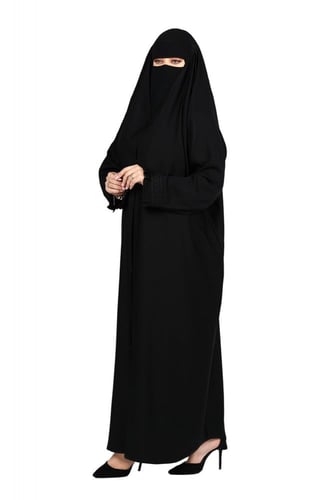 عباية رأس منسوجة من قماش الصالونا الكوري الأصلي