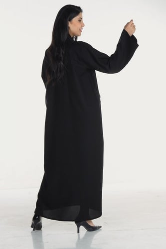 عباية قلاب منسوجة من قماش الكريب الفاخر مع طرحتها