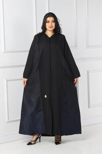 عباية منسوجة من قماش الكريب الناعم مع طرحتها