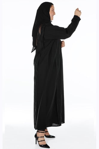 عبايه منسوجة من قماش الصالونا الكوري الأصلي مع طرح...