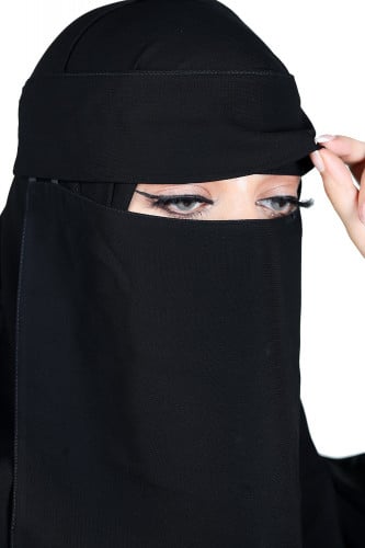 نقاب طويل ملكي2 مغاط بدون مقوى بربطة نحيف