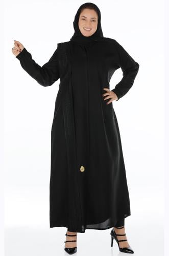 عبايه منسوجة من قماش الصالونا الكوري الأصلي مع طرح...