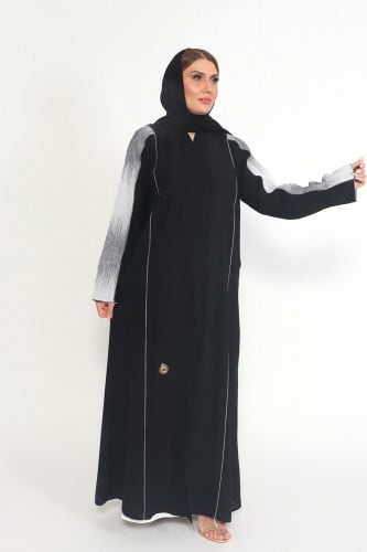 عباية منسوجة من القماش الملكي الفاخر مع طرحتها